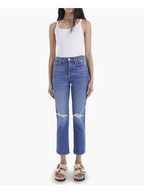 Mother The Tomcat Destroyed Jeans Size 27 in Playing with scissors